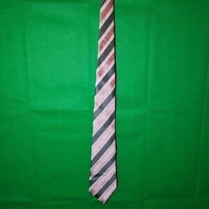 Donald J. Trump Pink Striped 100% Silk Tie/MAGA/Crest/45th and 47th President